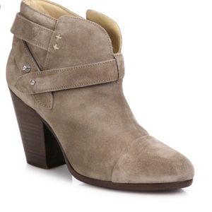 Rag & Bone Heather grey suede Harrow ankle boots